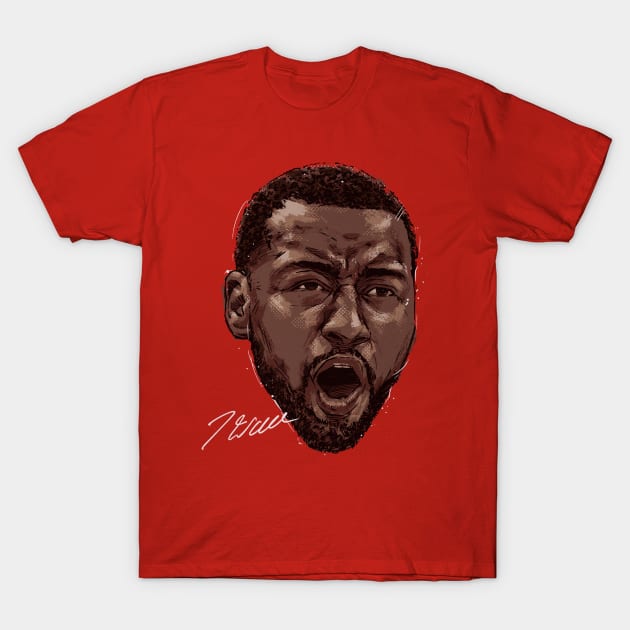 John Wall Houston Scream T-Shirt by MASTER_SHAOLIN